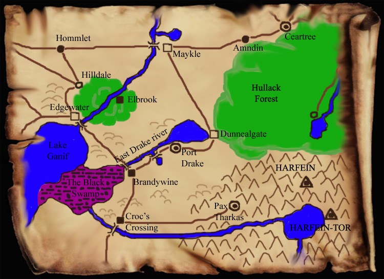 The Scroll Map of the Surrounding Areas